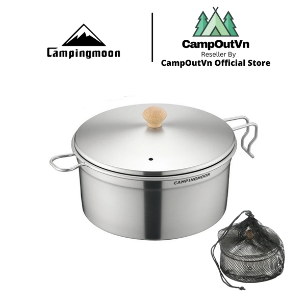 Nồi đơn đa năng Inox Campingmoon S371 cắm trại du lịch dã ngoại campoutvn A921