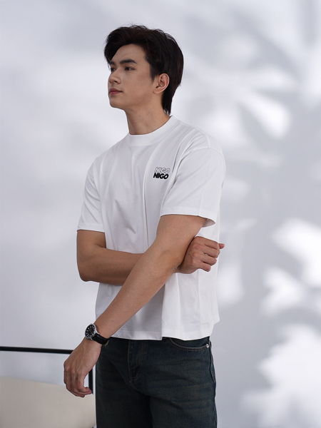 Áo thun boxy nigo basic