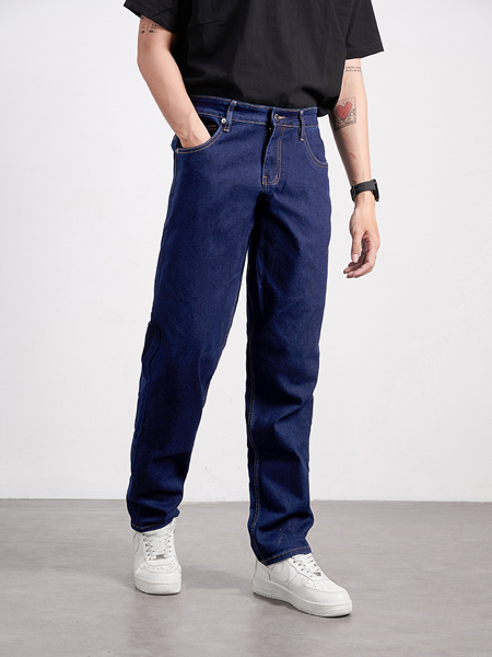 Quần jean ống đứng regular navi 28