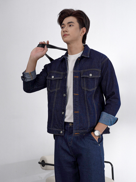 Áo khoác jean navi Brand nigo
