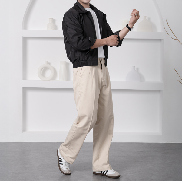 Quần kaki wide leg CREAM 05