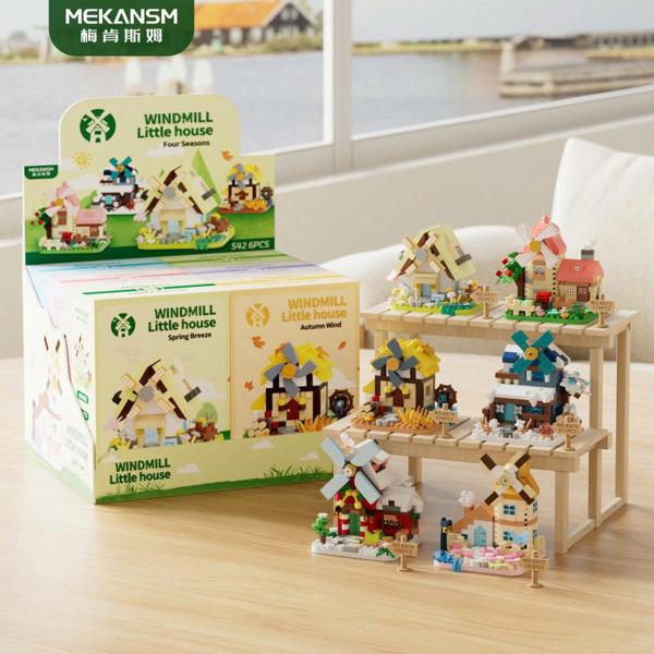 HH155 - Lốc 6 hộp lego WINDMILL - S42, NHÀ CỐI XAY GIÓ