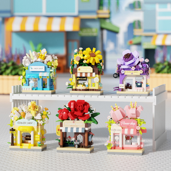 HH158 - Lốc 6 hộp lego FLOWER SHOP - S32, cửa hàng hoa
