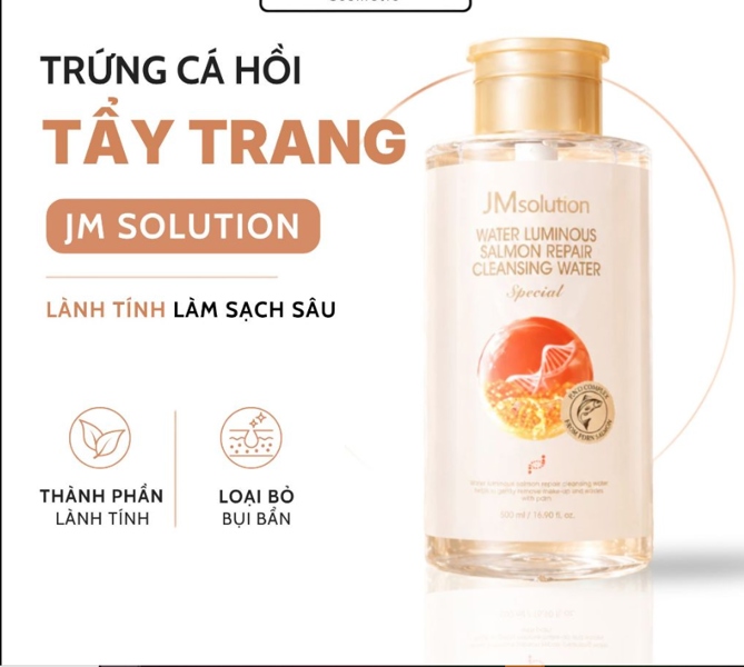 (VAT) Tẩy trang JM cá hồi 500ml