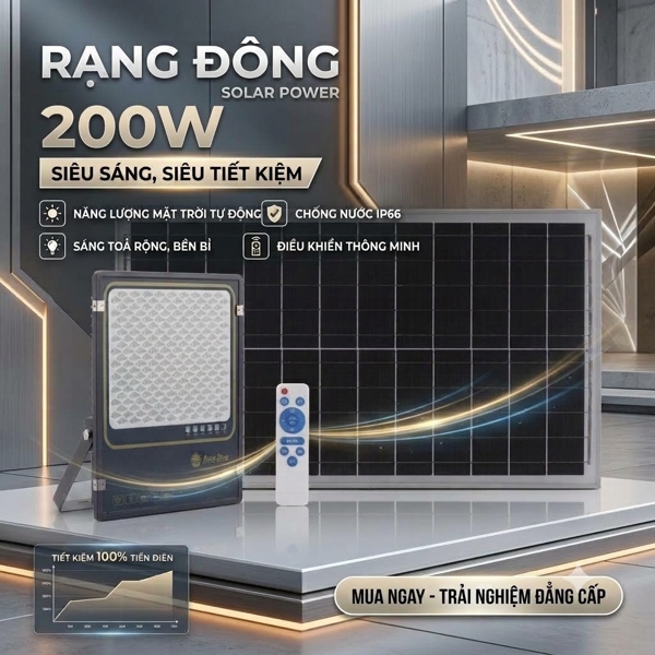 Pha năng lượng mặt trời 200W RĐ