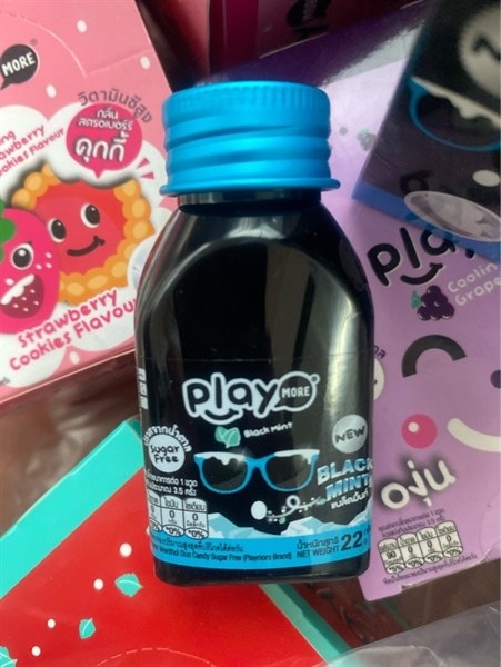Kẹo The Không Đường Blackmint Playmore Hũ 22g