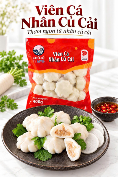 Viên Cá Củ Cải Chojo 400gr