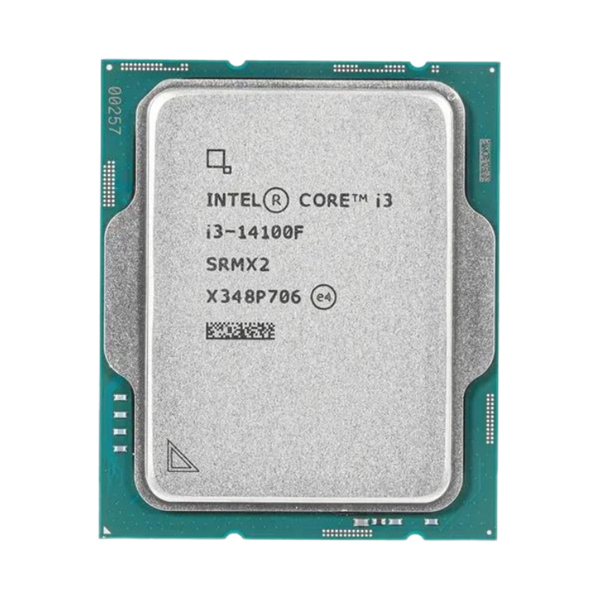 CPU Intel Core i3 14100F (Intel LGA1700 - 4 Core - 8 Thread - Base 3.5Ghz - Turbo 4.7Ghz - Cache 12MB)