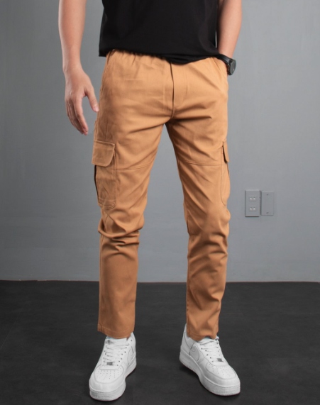 Quần kaki cargo nâu 55
