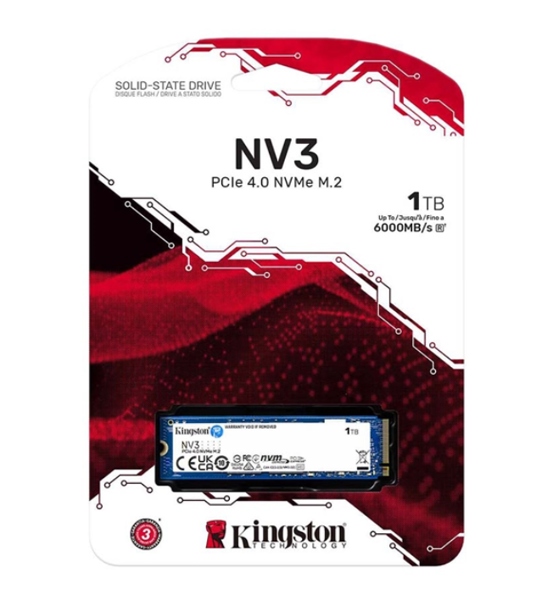 Ổ cứng 1000GB Kingston SSD NV3 M.2 2280 NVMe (SNV3S/1000G)
