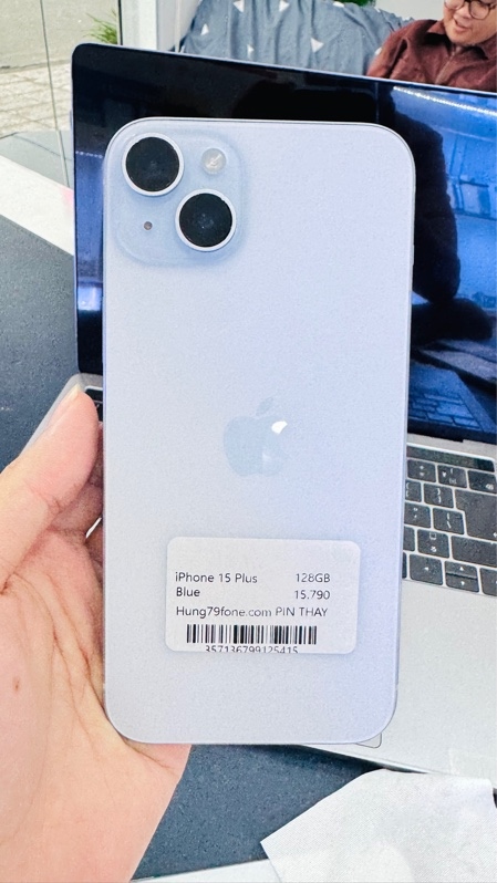 Ip 15 plus 128 xanh dương znb pin thay