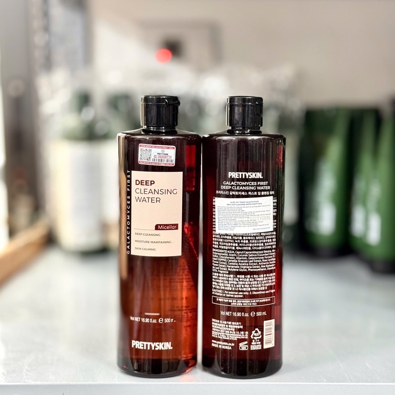 [174-179-184] PRETTYSKIN - Nước tẩy trang 500ml - Nâu