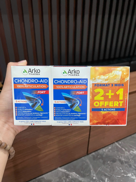 Bổ khớp Arkopharma Chondro- Aid Pháp set 180 viên