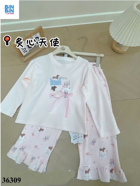 36309 Bộ TD Angel 3 cún đính caro