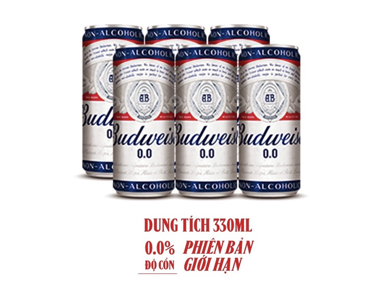 Bia không cồn Budweiser 330ml