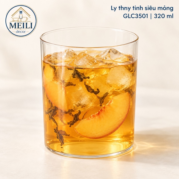 Cốc thủy tinh 350ml - Mã GLC3501