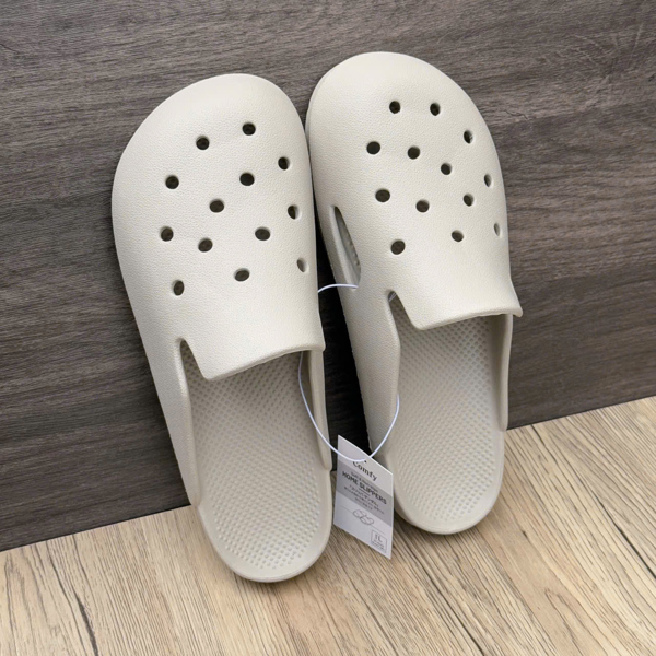 Dép sục nam nữ có lỗ siêu nhẹ Comfy - màu be, Size M (Mẫu 1) CF452010M