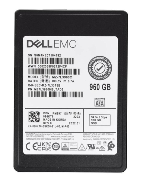 SSD Dell 960GB SATA 6Gb/s Solid State 2.5 inch