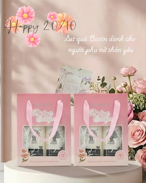 Hộp Quà Biotin Hồng HOA