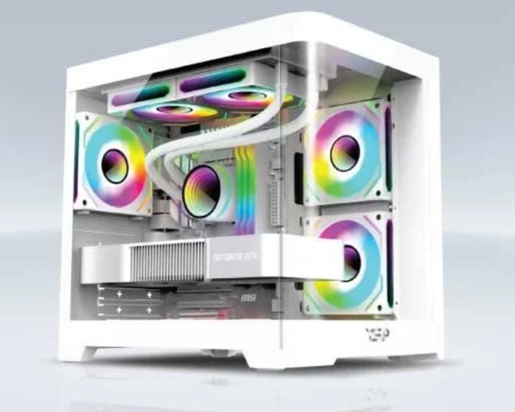 Vỏ case máy tính màu trắng VSP model X7 Size: 385x275x360 mm