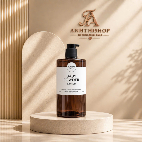 Sữa tắm Happy Bath #Baby Powder No 420 910g