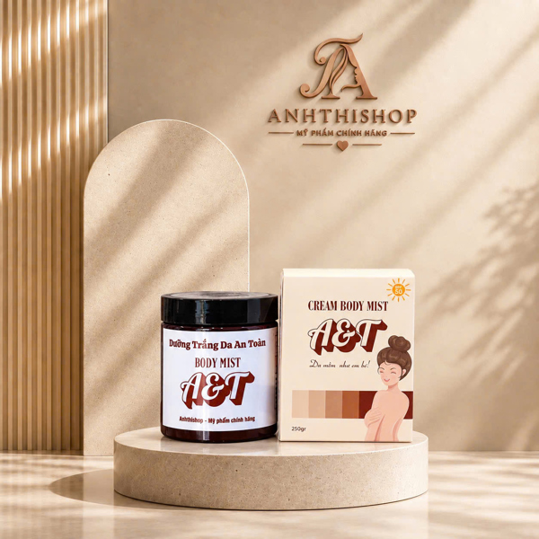 Kem body trắng da mờ thâm A&T V2 SPF60 PA++++