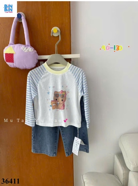 36411 Áo thunTD xanh kitty kính tim MuTao