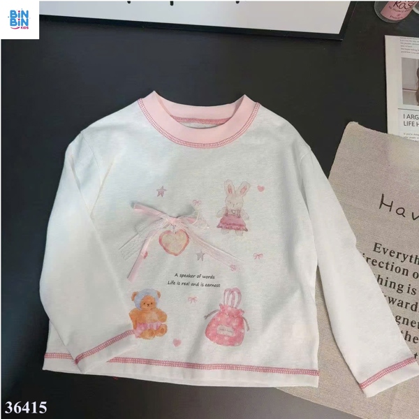36415 Áo thunTD gấu nơ ren MuTao