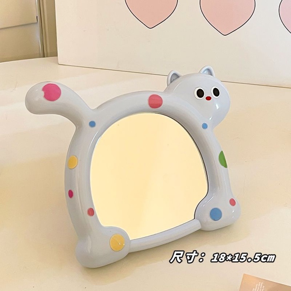 Gương để bàn hình mèo cute