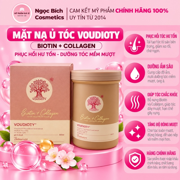 Ủ Tóc Biotin Hồng[VAT]