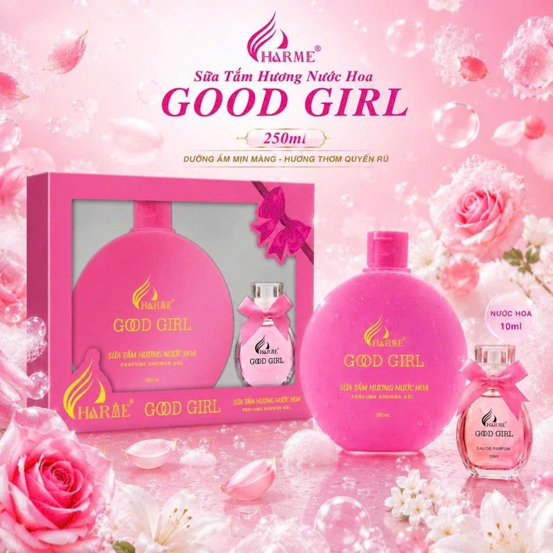 (V) Sét sữa tắm hương nước hoa Charme Good girl 250ml - 378k
