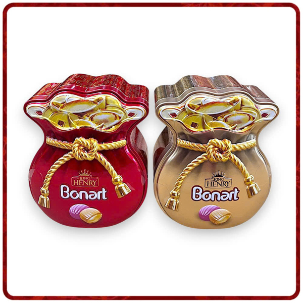 KẸO CỨNG SỮA TRÁI CÂY BONART TÚI TÀI LỘC 90G