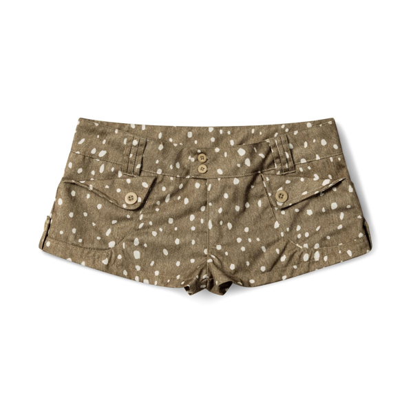 Quần Short Kaki TWENTI Đốm Bambi Nút Đôi - BAMBI Nâu - 0