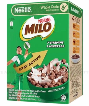 Milo bánh ăn sáng