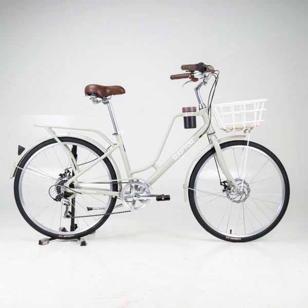 Xe Đạp Đường Phố Touring RAPTOR Mocha 2B - Bánh 26 Inches
