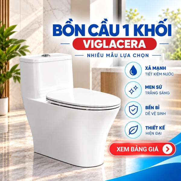 Bồn cầu 1 khối Viglacera