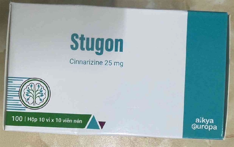 Stugon cinarizin 25mg Trà Vinh H/100V