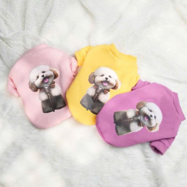 ÁO NỈ TÍM HỒNG POODLE QACM843