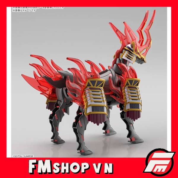 (NOBOX MẤT 1 PART LỬA TRÊN ĐẦU) SD GUNDAM WORLD HEROES NOBUNAGA'S WAR HORSE