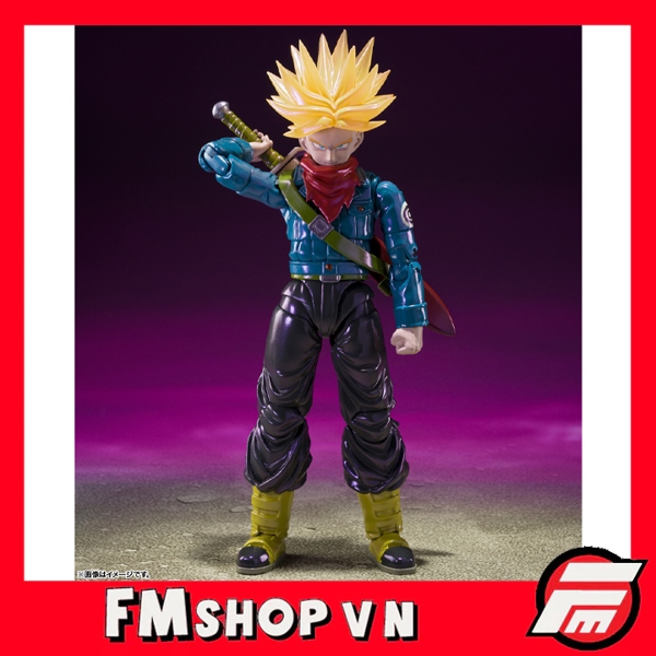 (2ND KHỚP CỔ LỎNG, HỘP CARTON BỊ ẨM BUNG) SHF SDCC DRAGON BALL SUPER FUTURE TRUNK SSJ