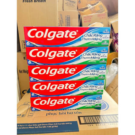 Kem đánh răng Colagate 180g chắc răng thơm miệng chính hãng