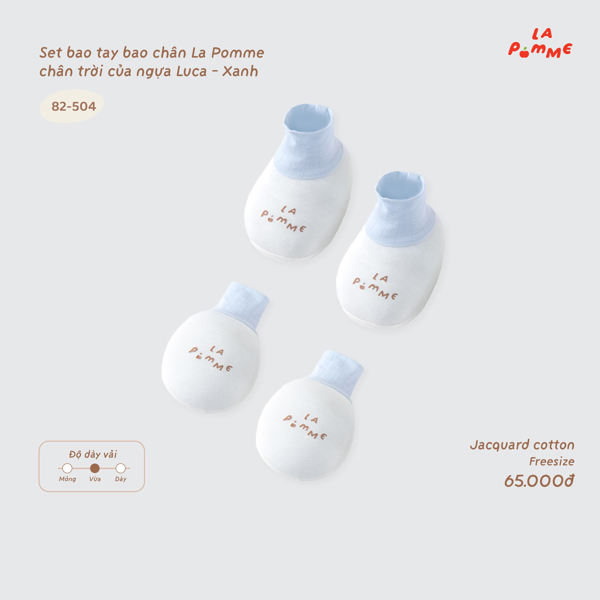Set bao tay bao chân La Pomme 82-504 chân trời của ngựa Luca xanh