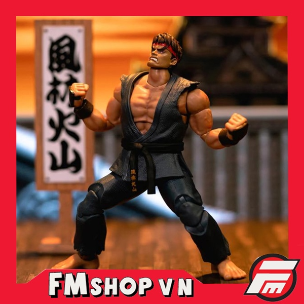 (NO BOX) JADA STREET FIGHTER II EVIL RYU MÔ HÌNH CÓ KHỚP