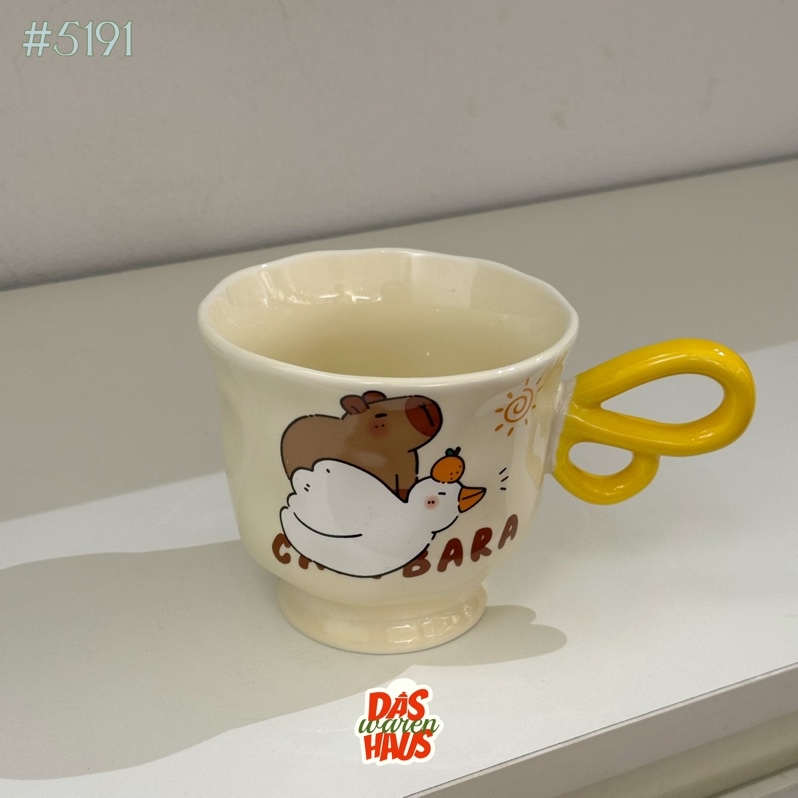 Cốc cute be quai cánh vàng 10.5x9.5cm