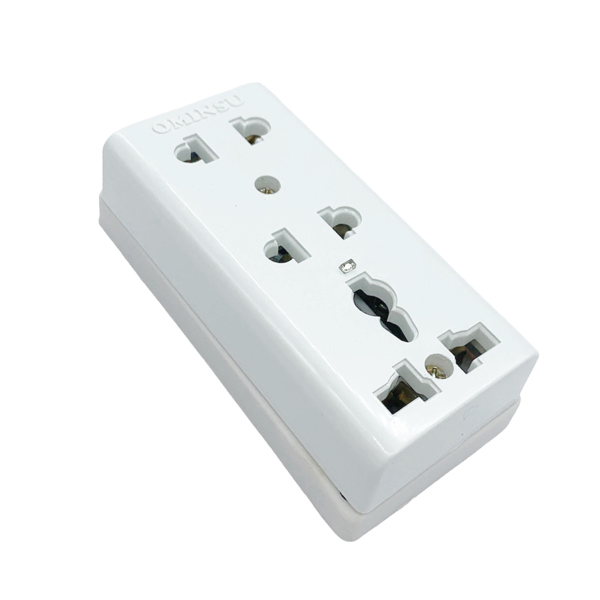 Ổ cắm 3 cửa lõi sứ T8YS