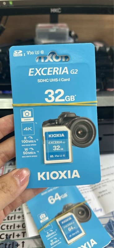 Thẻ nhớ SDXC KIOXIA 32G 100MB/s Chính hãng