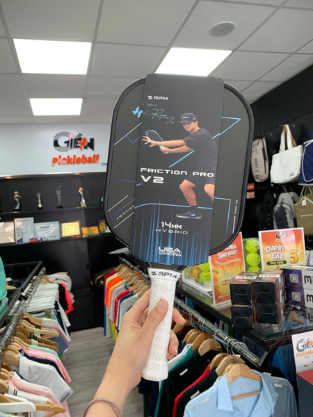 Giền Pickleball - Vợt Pickleball RPM Friction Pro V2 Hybrid Flat Top