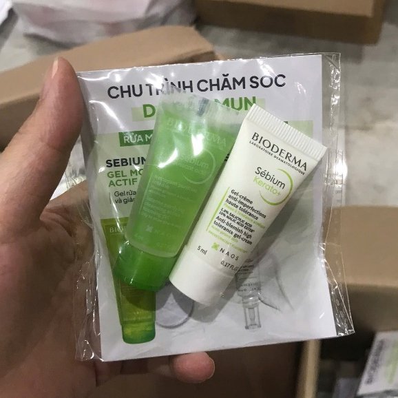 Set Bioderma mini 5ml chính hãng