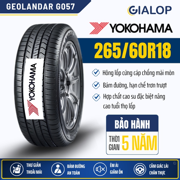 Lốp YOKOHAMA GEOLANDAR 265/60R18 G057 (110H)