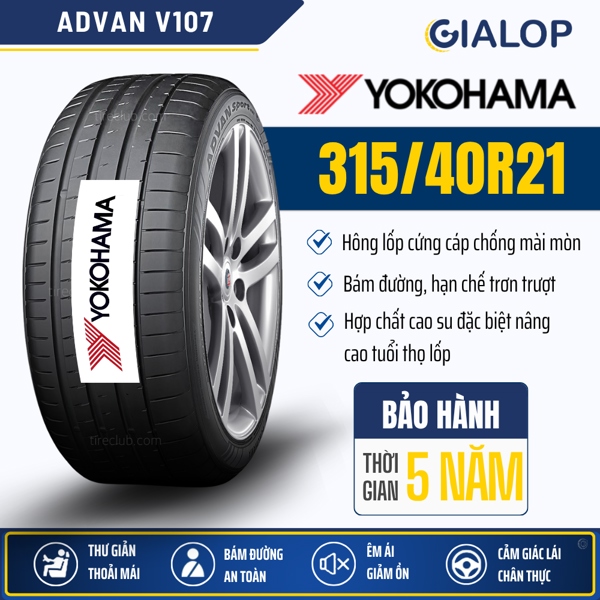 Lốp YOKOHAMA ADVAN 315/40R21 V107 (115Y)